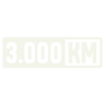 Logotipo de 3000KM, agencia de viajes en grupo.